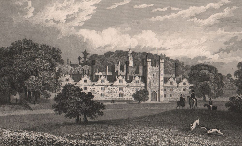 Knole House, Sevenoaks. The seat of the Duchess of Dorset, Kent. BAYNES 1829